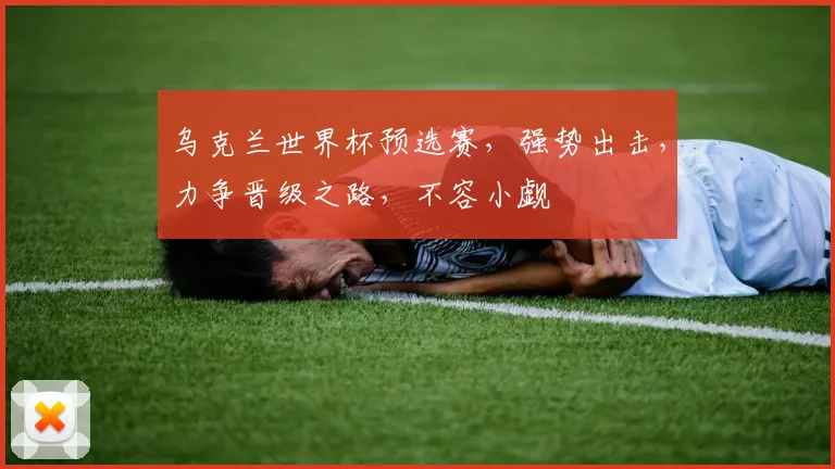 乌克兰世界杯预选赛，强势出击，力争晋级之路，不容小觑
